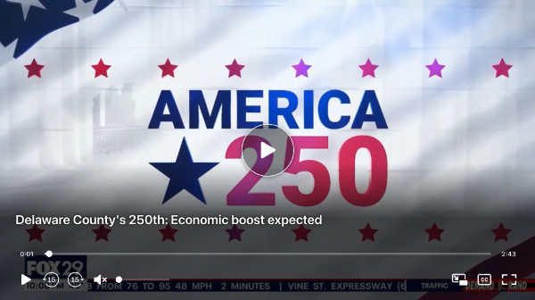 Fox 29 coverage of America 250 for Delco
